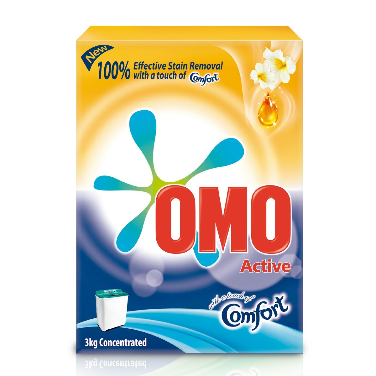 OMO Active Fabric Cleaning Powder with Comfort 3kg 